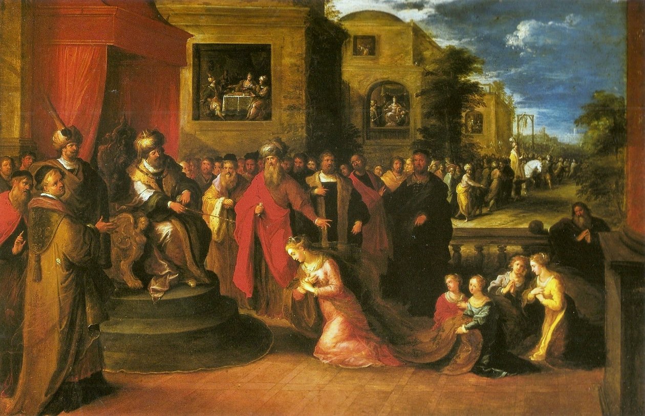 Ester před Ahasverem od Frans Francken I