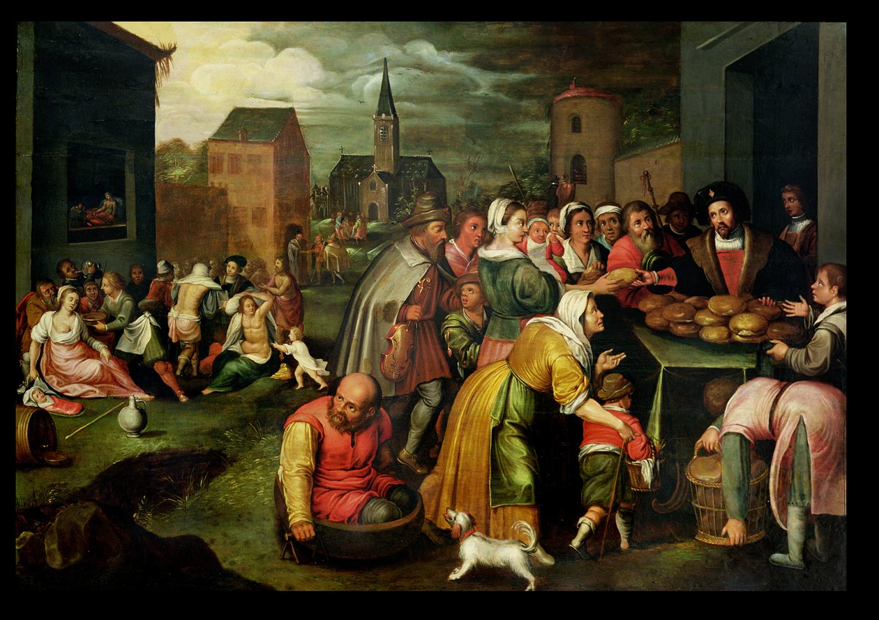 Sedm skutků milosrdenství od Frans II Francken the Younger