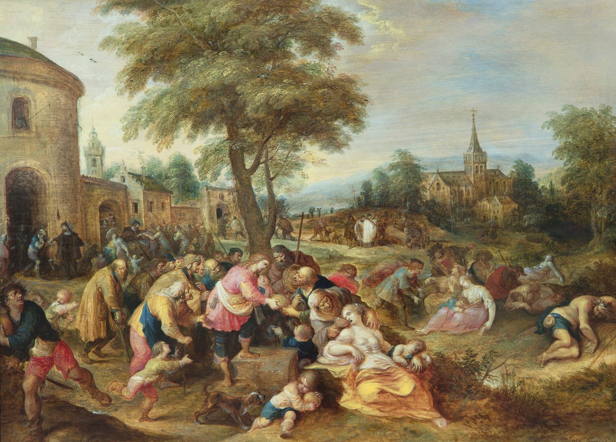 Díla milosrdenství (olej) od Frans II Francken the Younger