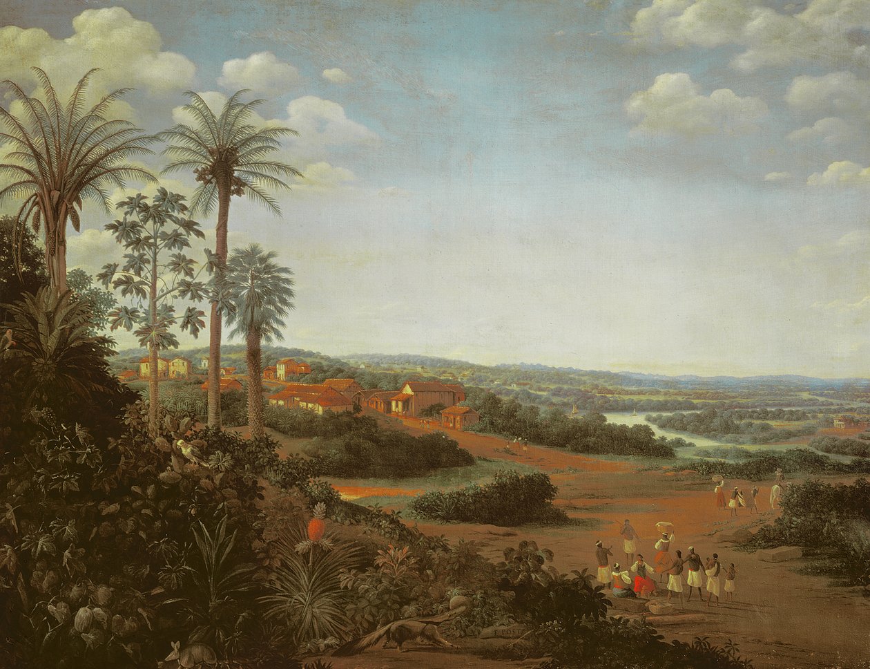Vesnice Serinhaem, Brazílie od Frans Post