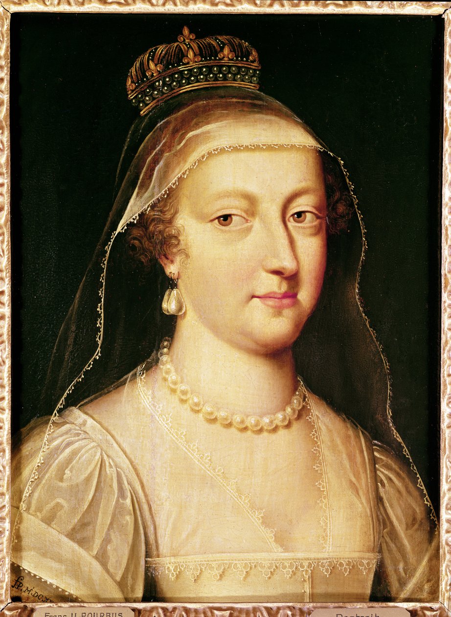Portrét Anny Rakouské (1601-66), Infanta Španělska, královny Francie a Navarry od Frans Pourbus the Younger