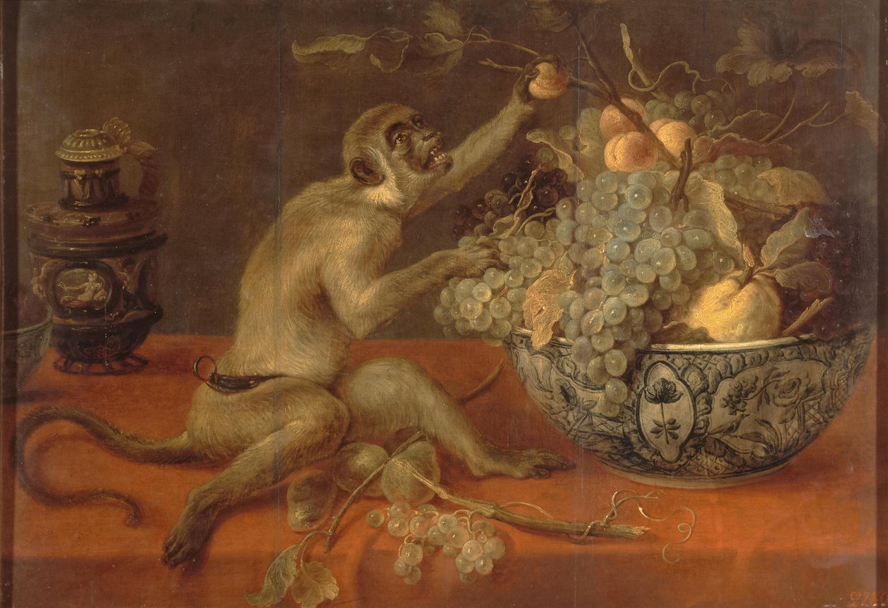Zátiší s opicí od Frans Snyders or Snijders