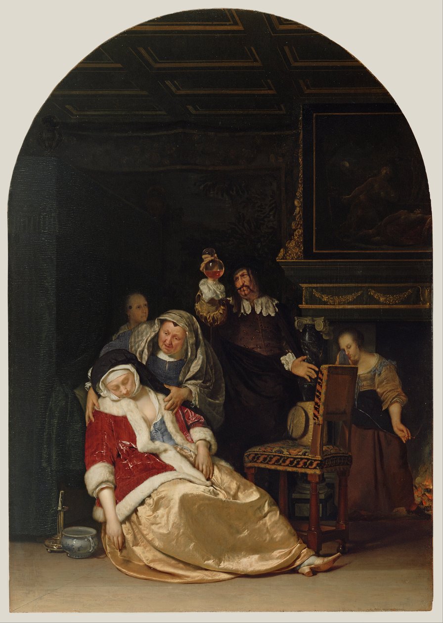 Návštěva lékařů od Frans van Mieris