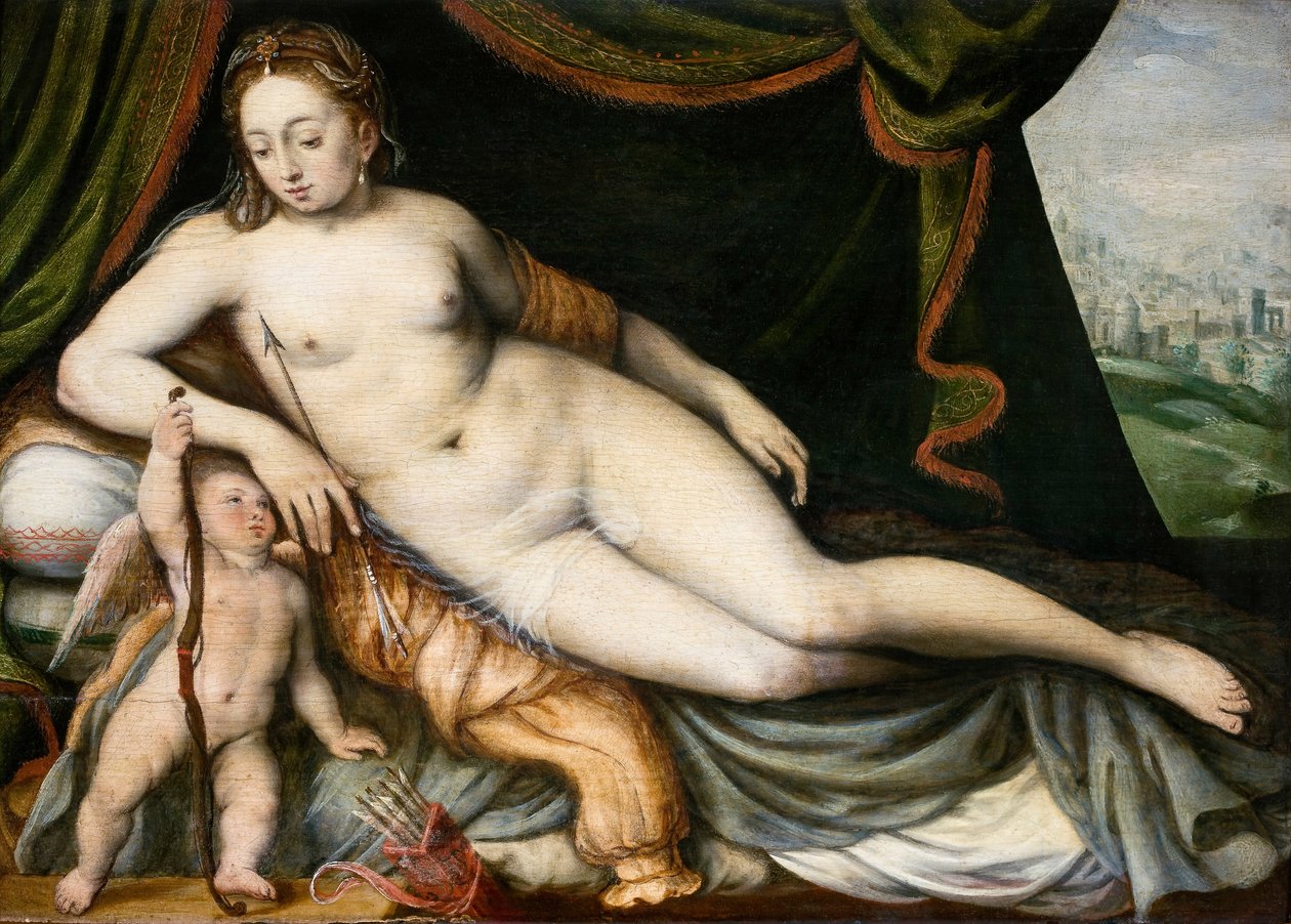 Venuše a Amor od Frans Floris I