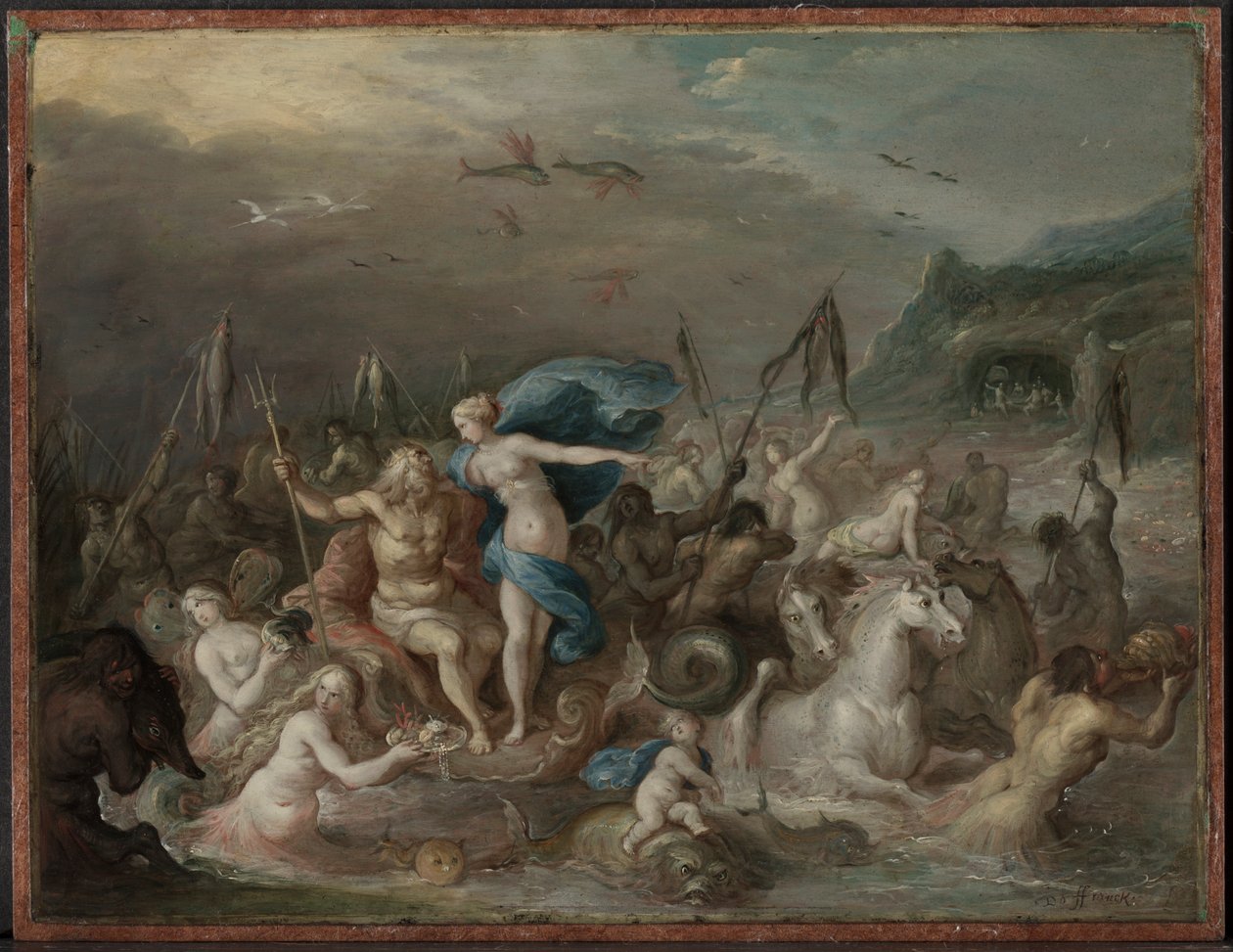 Triumf Neptuna a Amfitritu, 30. léta 17. století. od Frans Francken