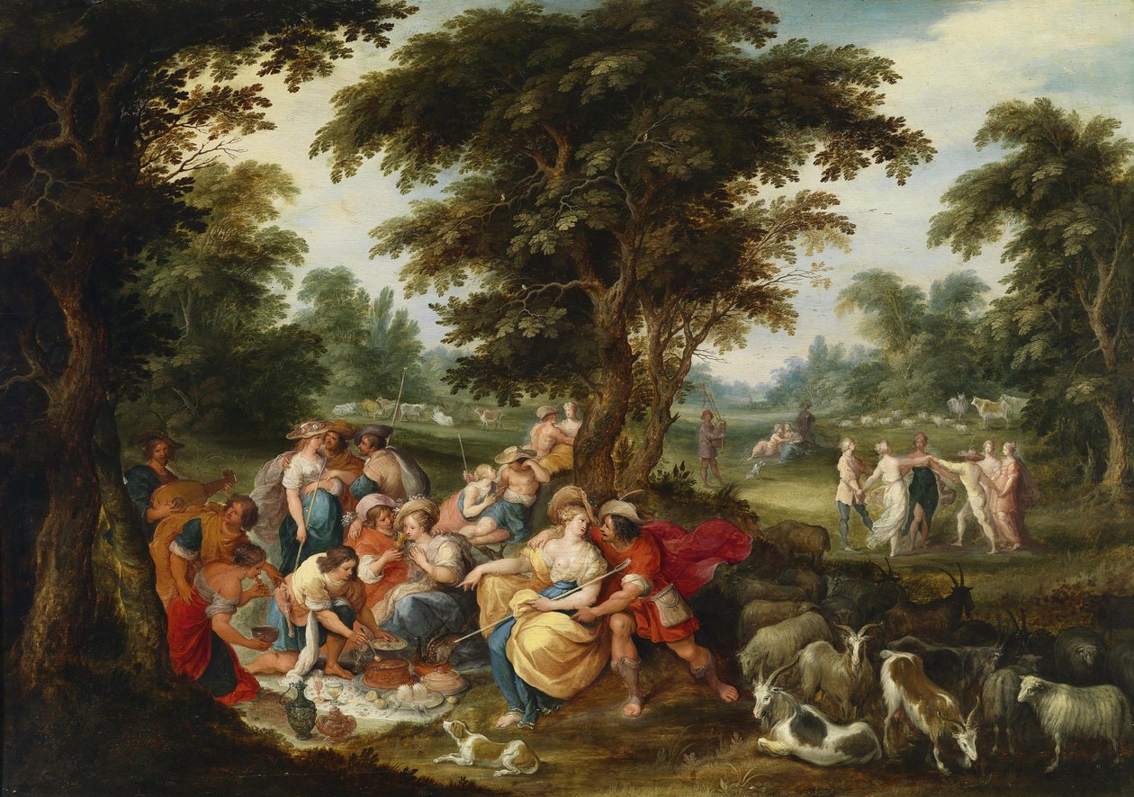 Arcadia. Zlatý věk od Frans Francken the Younger