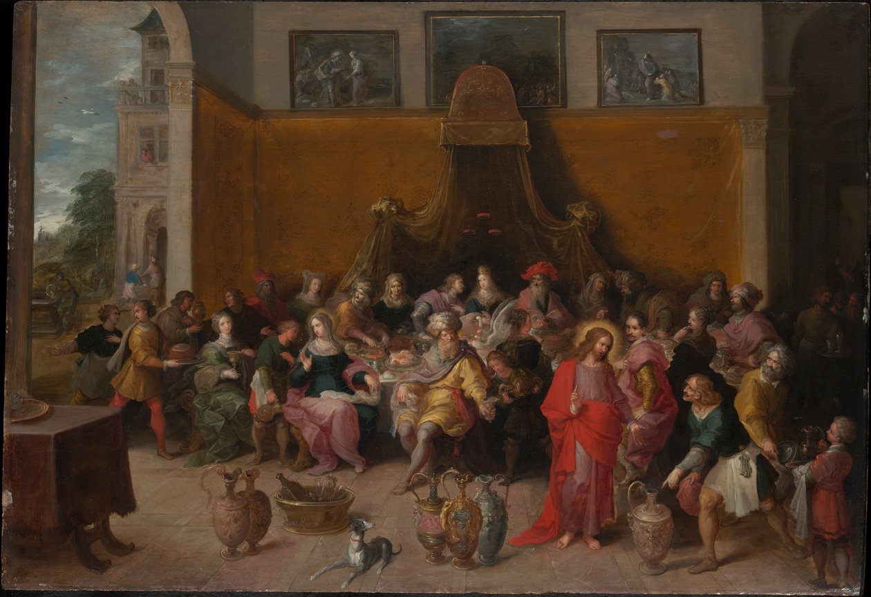 Svatba v Káně od Frans Francken the Younger