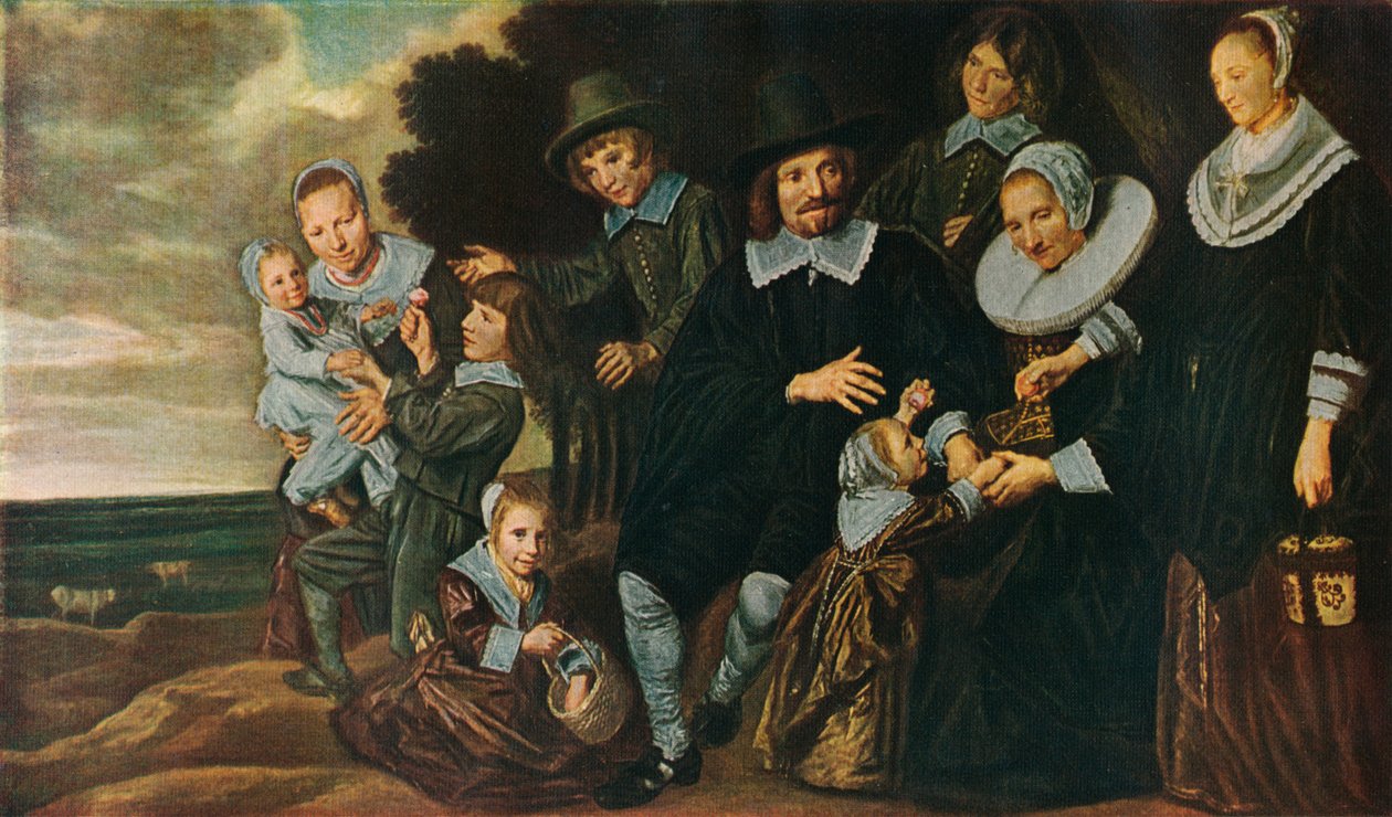 Rodinná skupina v krajině, 1647-50 od Frans Hals