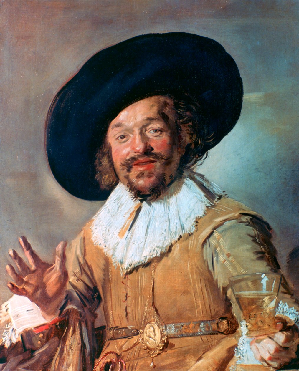 Veselý piják, 1628-1630 od Frans Hals