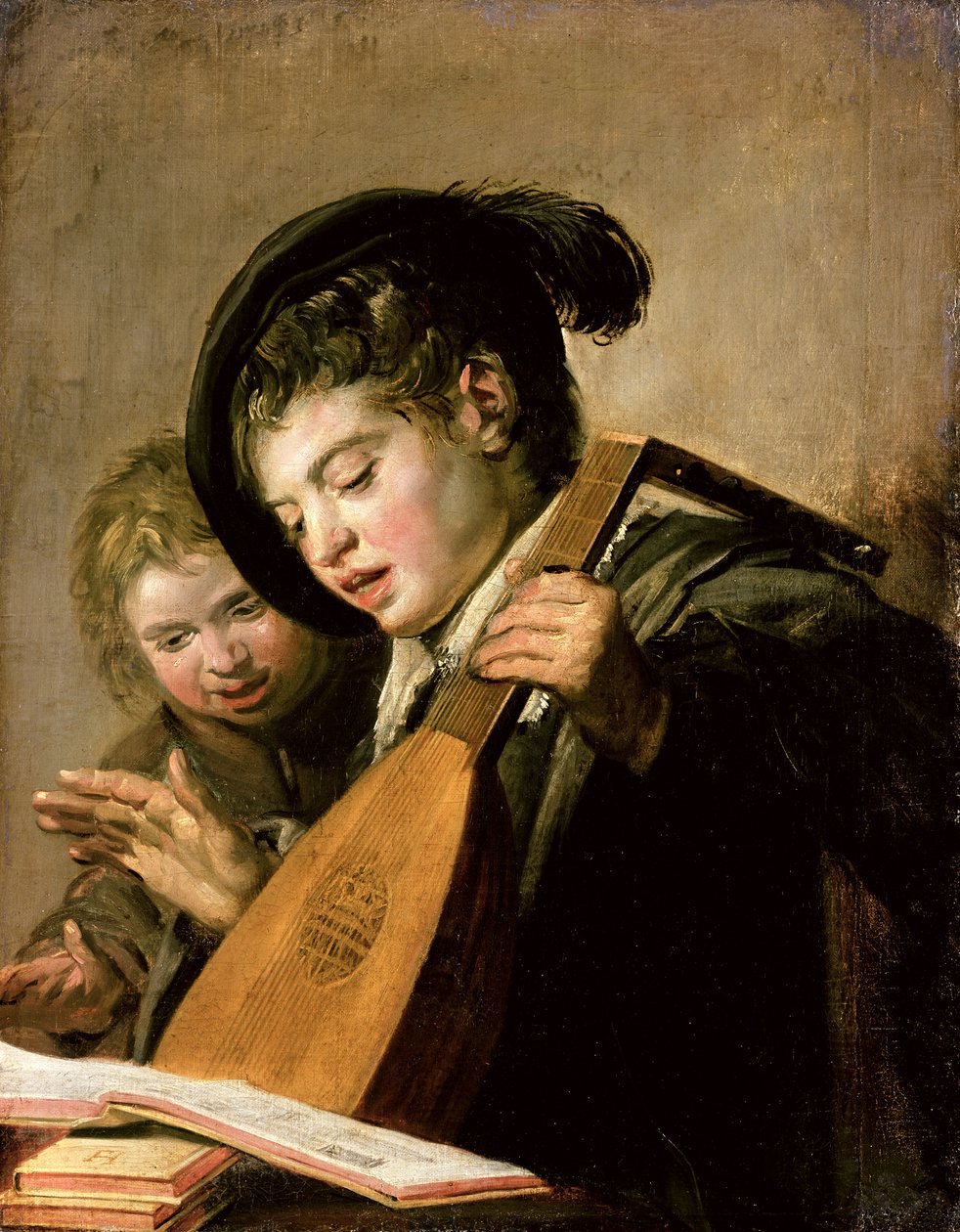 Zpívající chlapci od Frans Hals