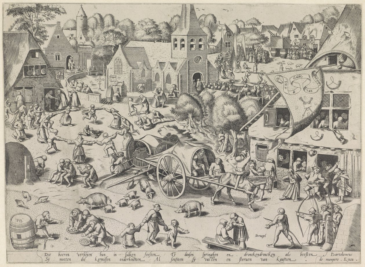 Veletrh Hoboken od Frans Hogenberg