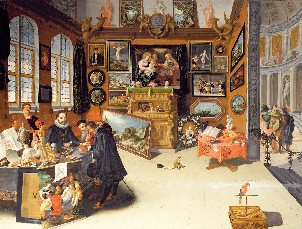 Interiér obrazárny od Frans II Francken