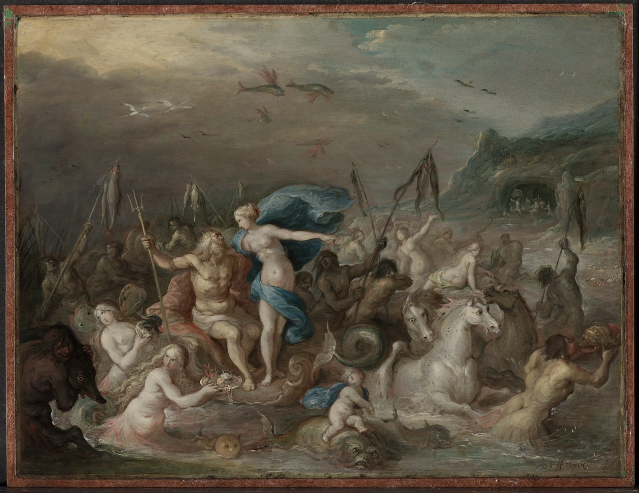 Triumf Neptuna a Amfitrity od Frans II Francken