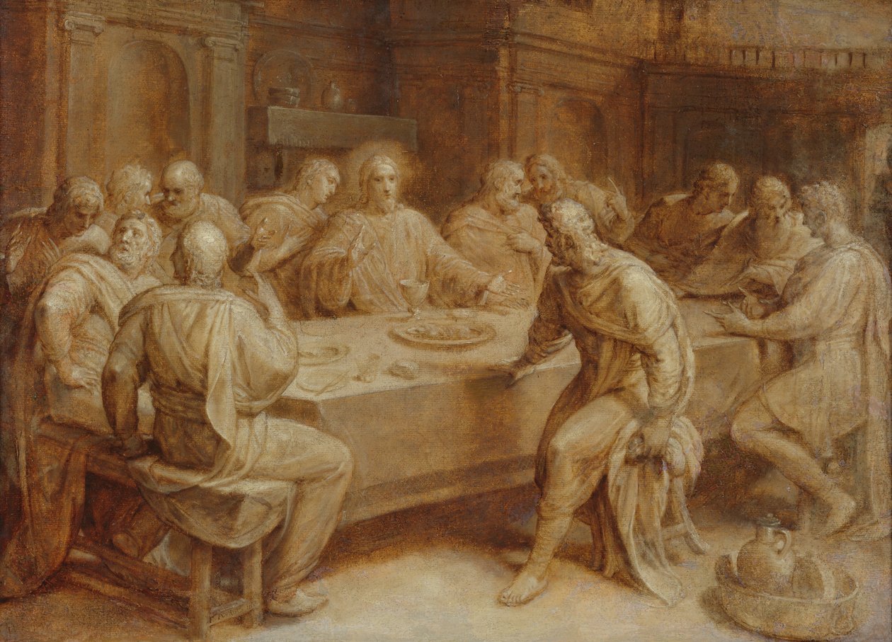 Poslední večeře od Frans I Pourbus