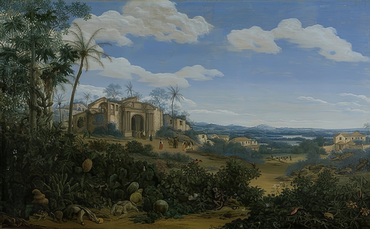 Pohled na Olinda, Brazílie. 1662 od Frans Post