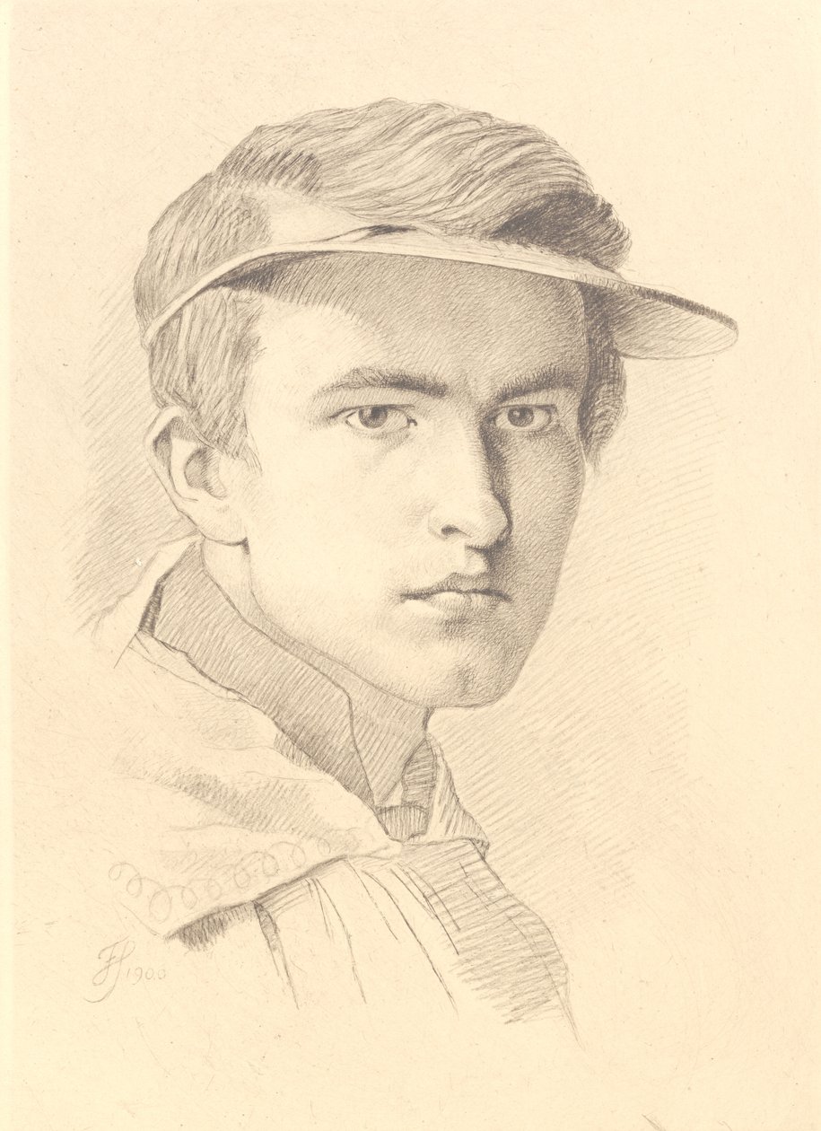 Portrét J. Th. Lundbye od Frans Schwartz