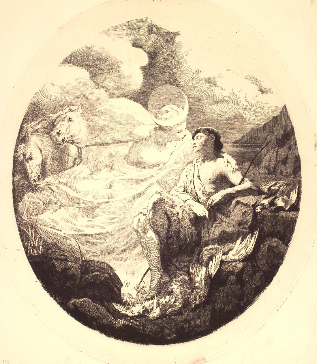 Selene a Endymion od Frans Schwartz