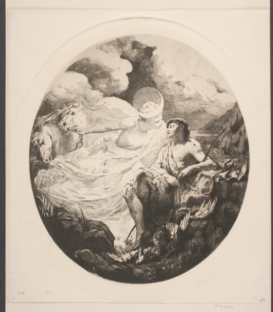 Selene a Endymion od Frans Schwartz