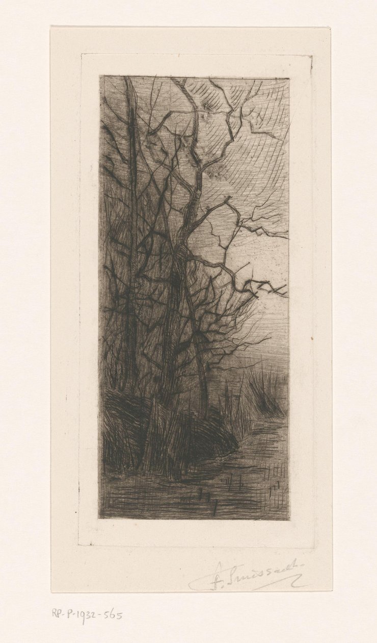 Stromy u vody od Frans Smissaert (signed by artist)