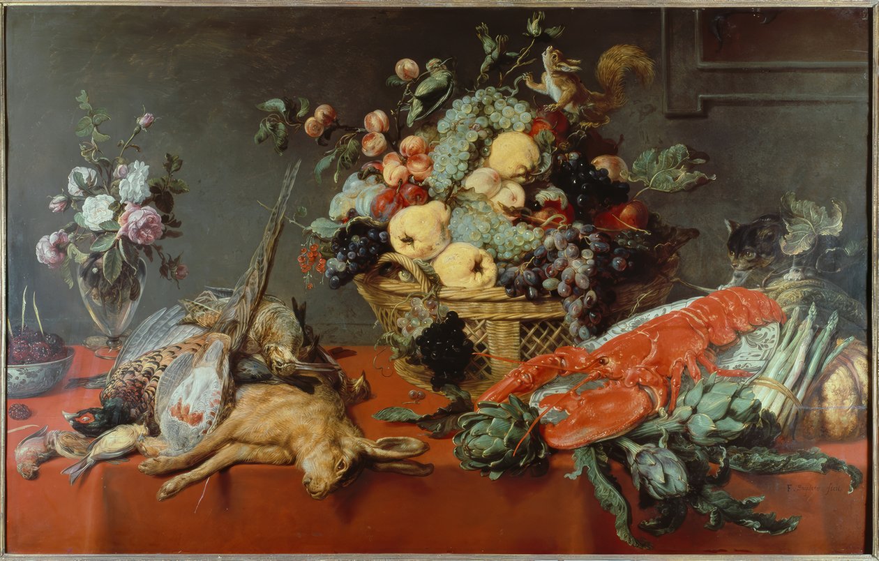 Zátiší s košíkem ovoce od Frans Snyders or Snijders