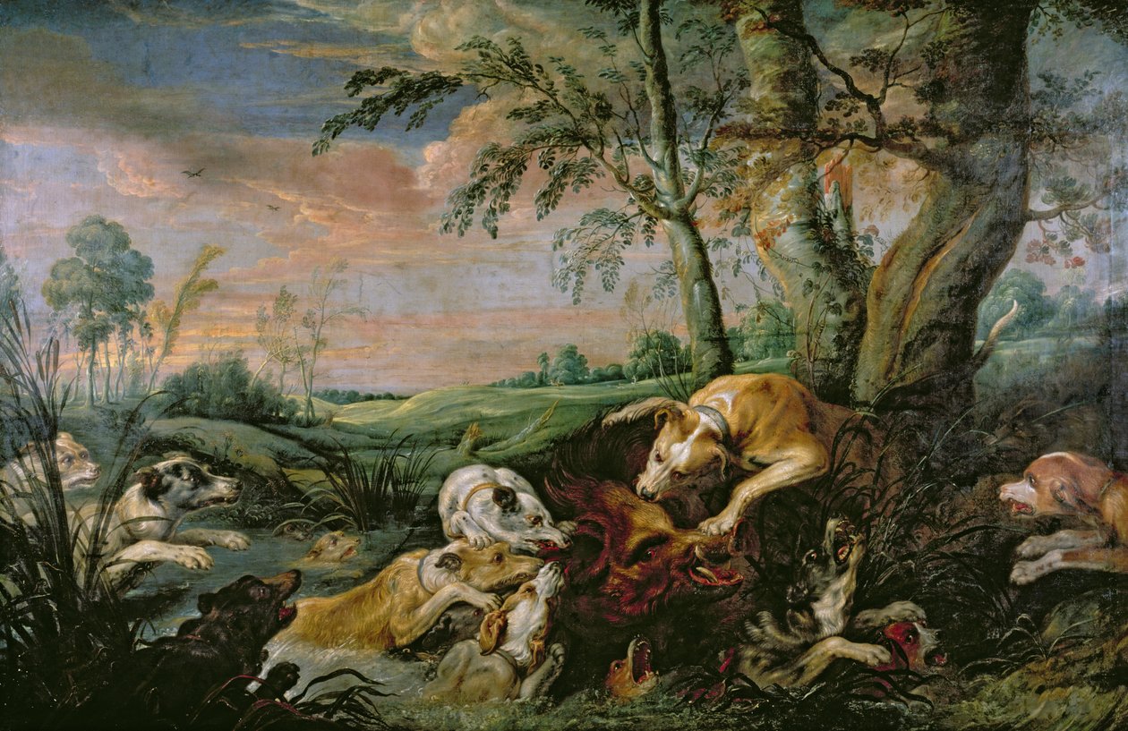 Lov na kance od Frans Snyders or Snijders