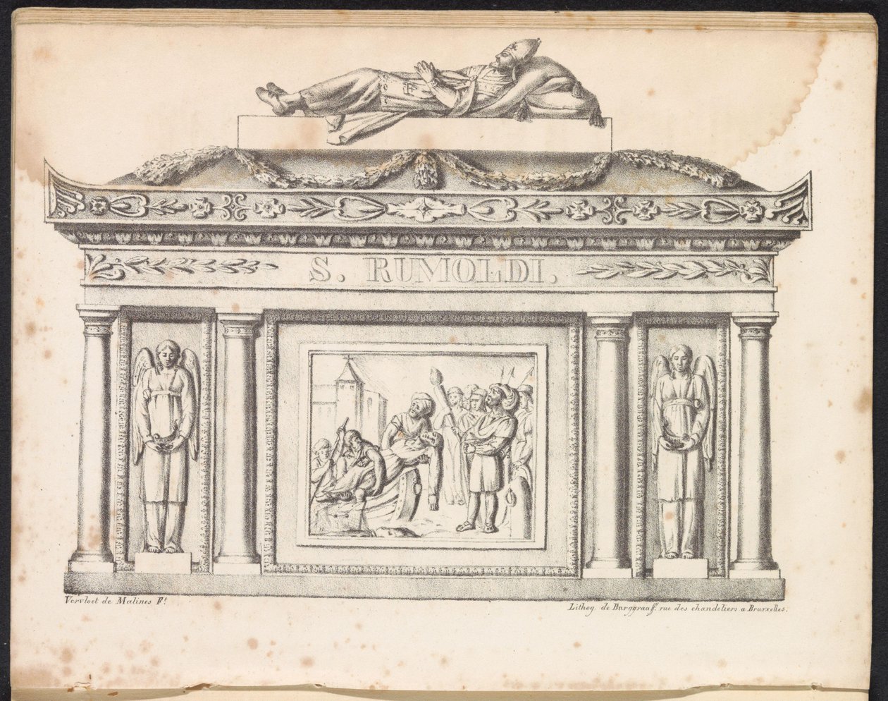 Relikviář svatého Rumbolda, 1825 od Frans Vervloet