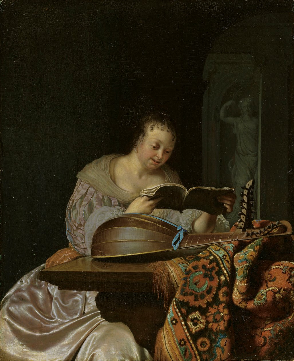 Zpívající žena od Frans van Mieris the Elder