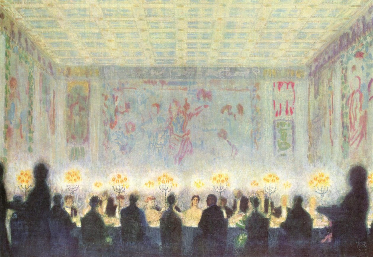 Večeře od Franz von Stuck