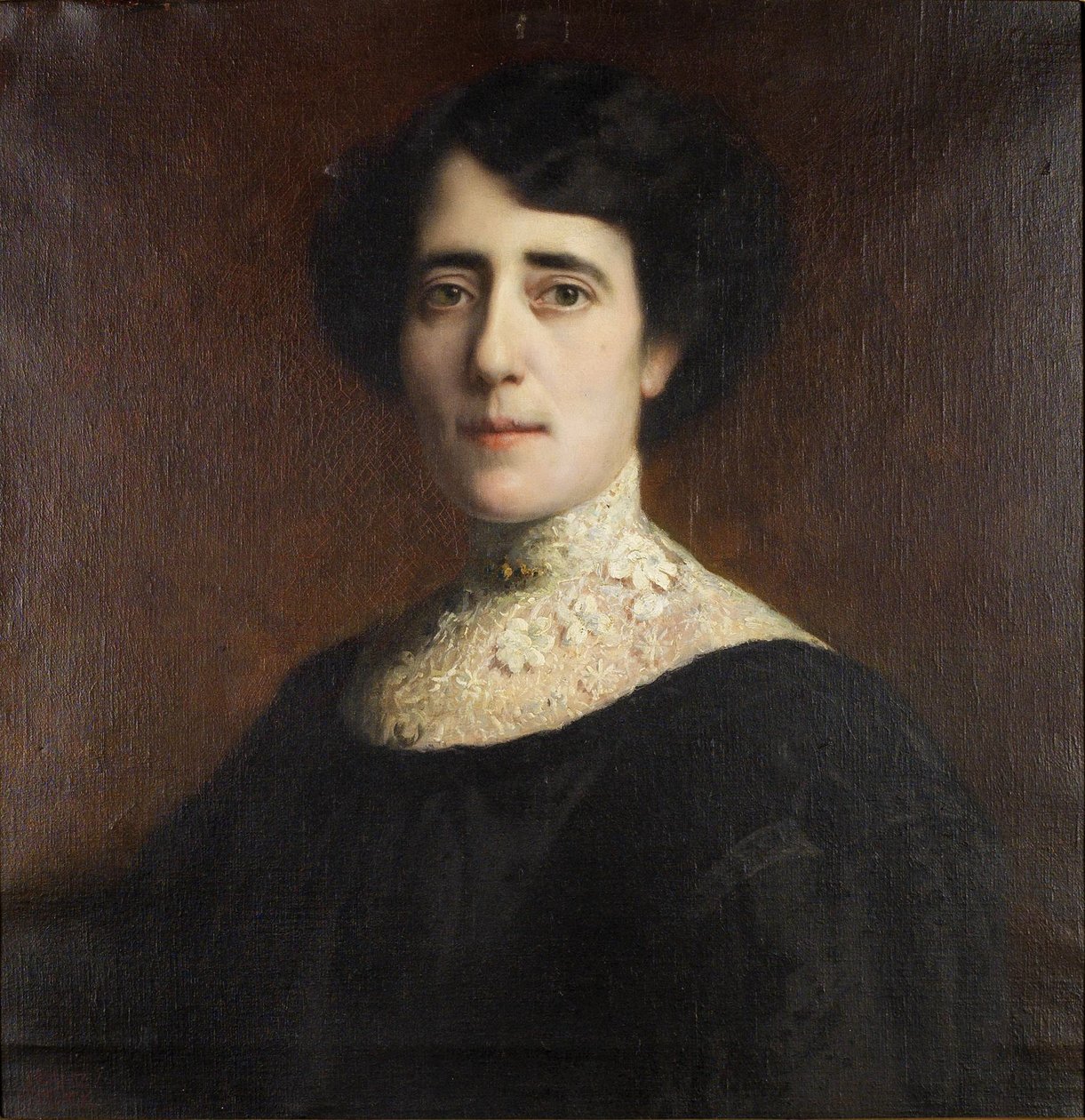 Portrét dámy s krajkovým límcem od Franz von Stuck