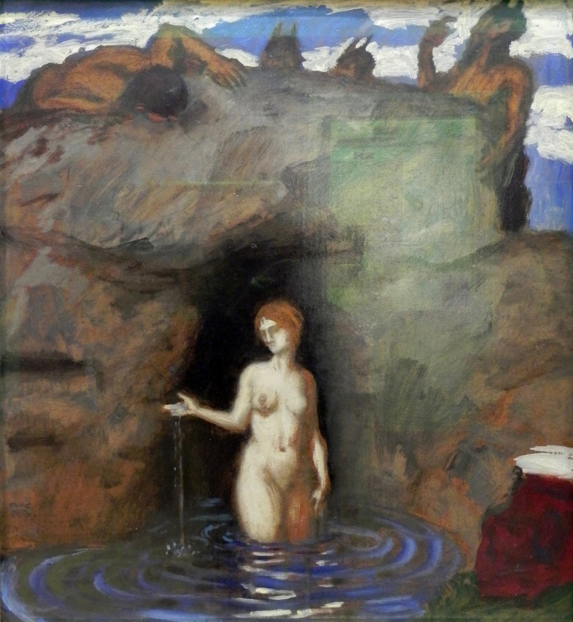 Jarní nymfa a fauni od Franz von Stuck