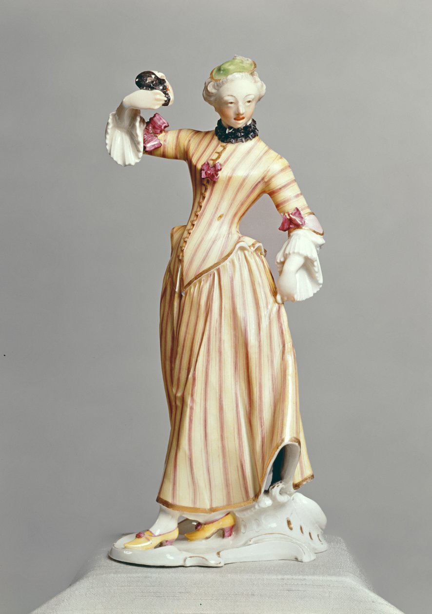 Figurka Columbine, z Commedia dellArte, Nymphenburg, c.1760 (porcelán) od Franz Anton Bustelli