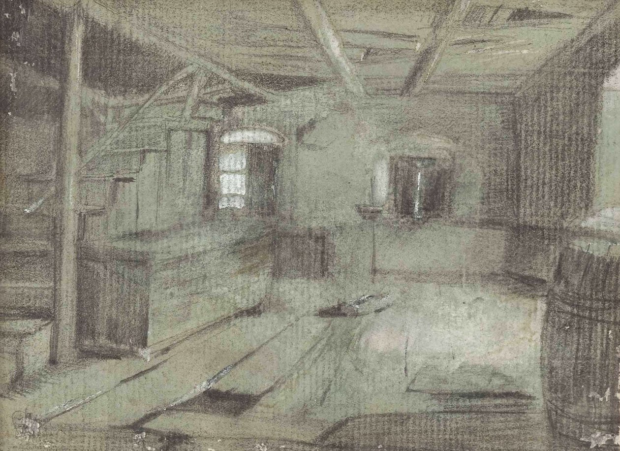 Interiér farmy od Franz Defregger