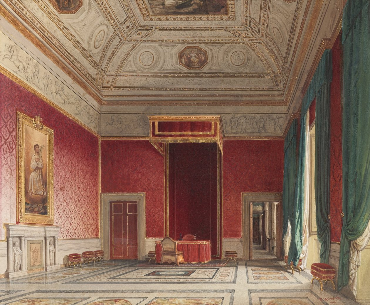 Thorvaldsen Hall, Řím od Franz Heinrich