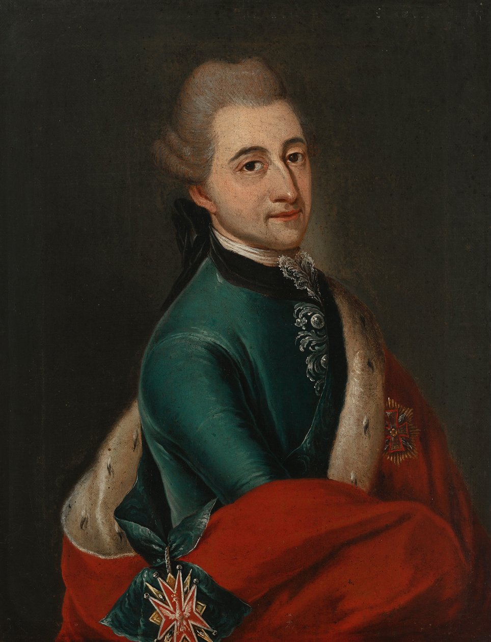 Portrét krále Stanislava Augusta od Franz Ignaz Molitor