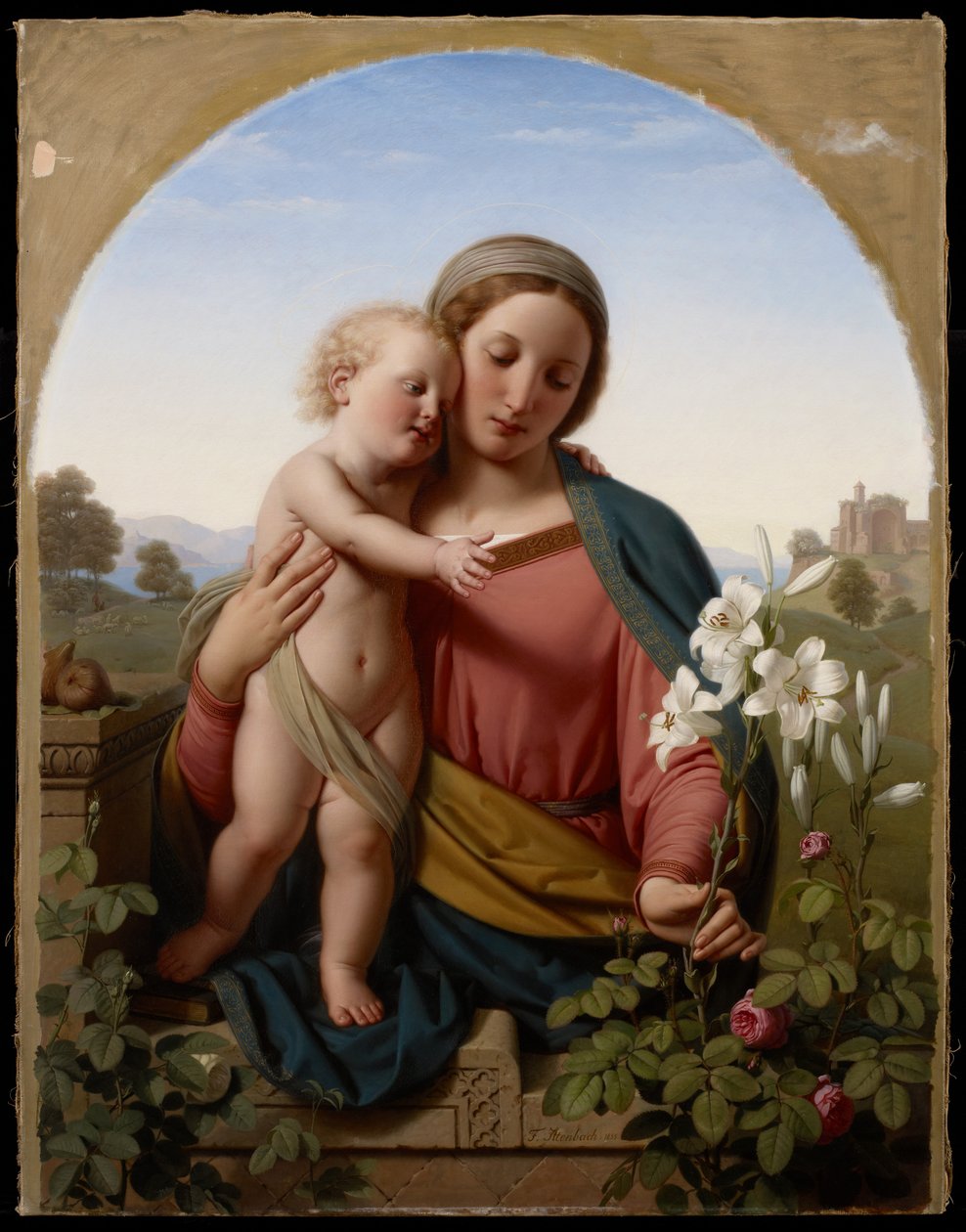 Madonna a dítě, 1855 od Franz Ittenbach