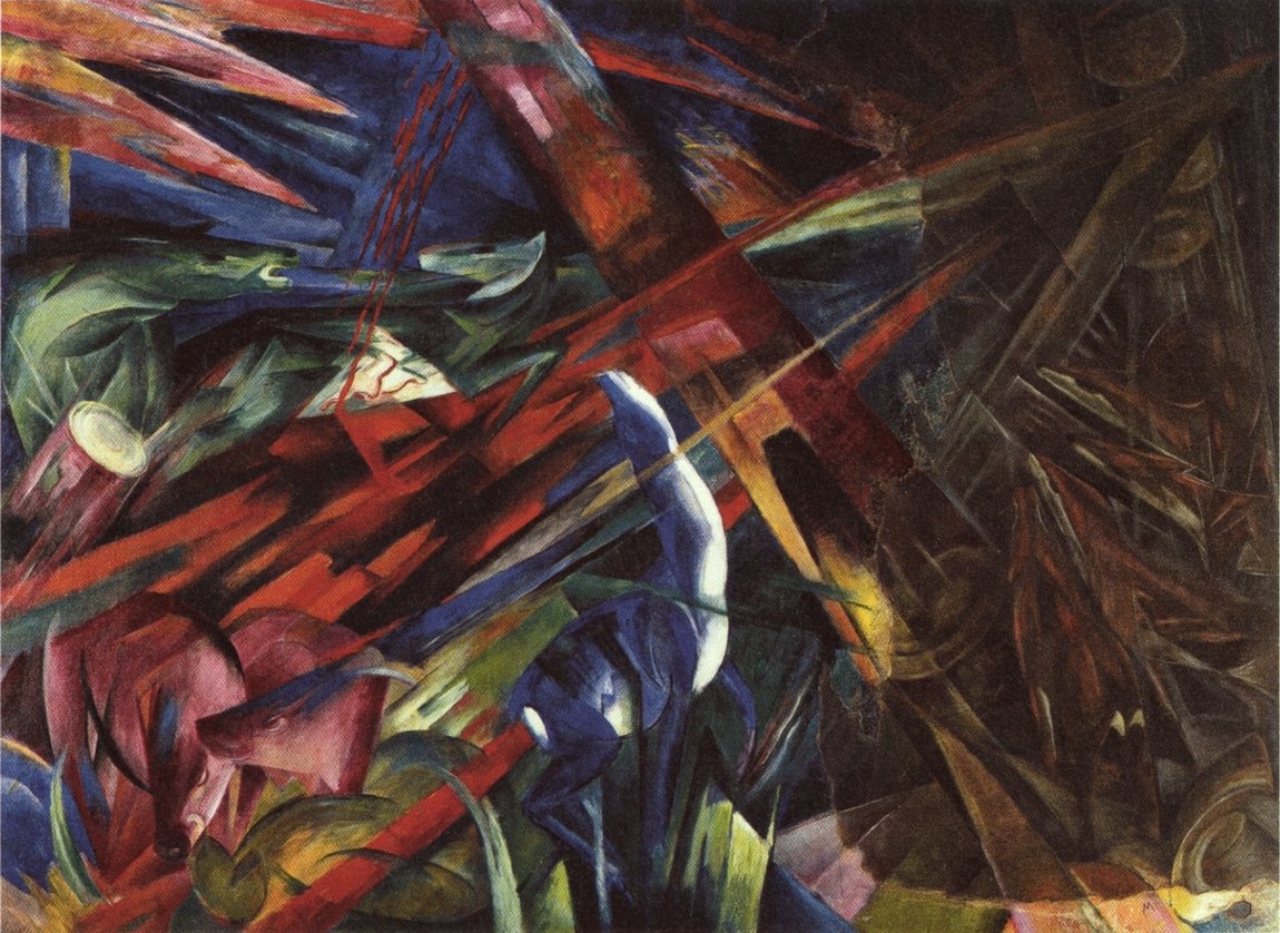 Tierschicksalen Angličtina: Osud zvířat od Franz Marc