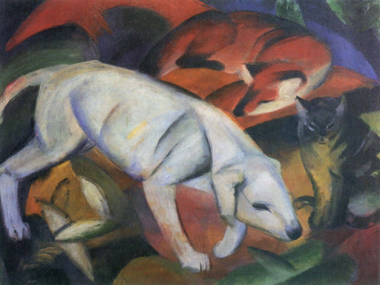 Tři zvířata od Franz Marc