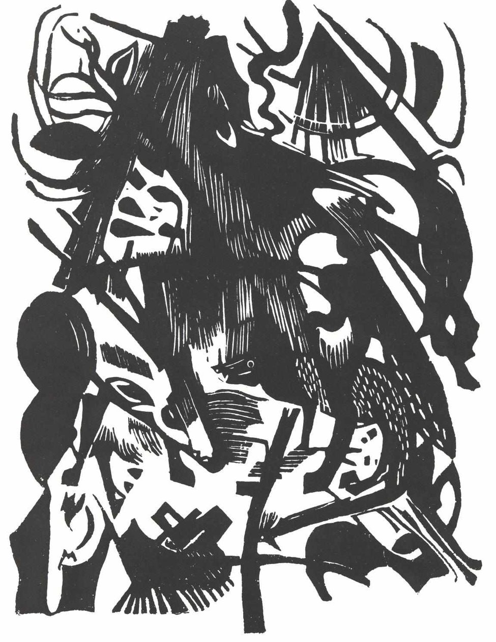 Zrození vlků od Franz Marc