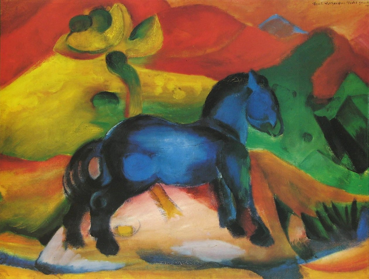 Modrý poník od Franz Marc