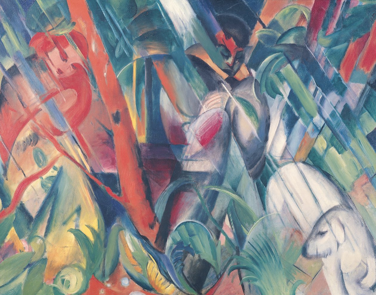V dešti, 1912 od Franz Marc
