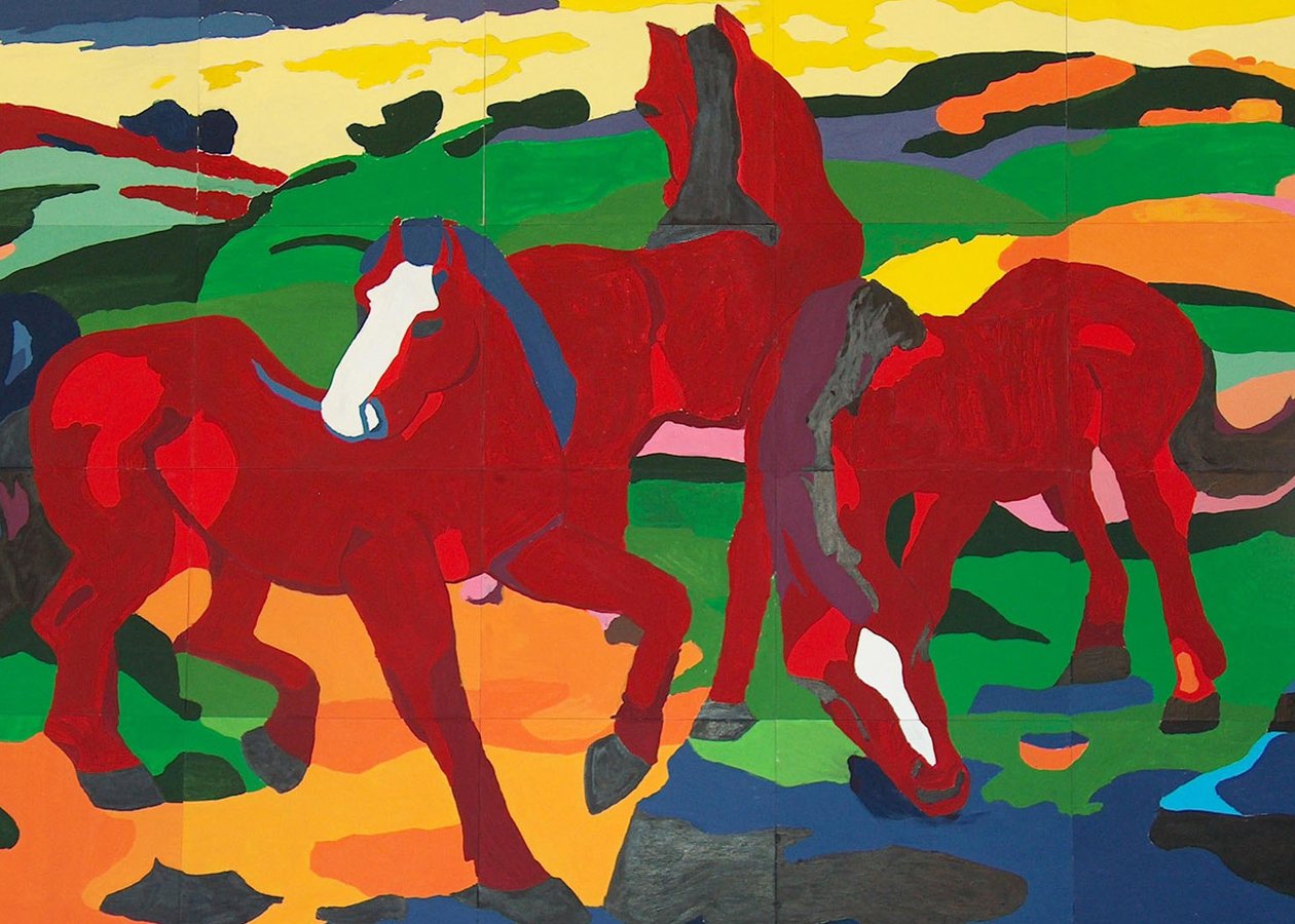 Červené koně od Franz Marc