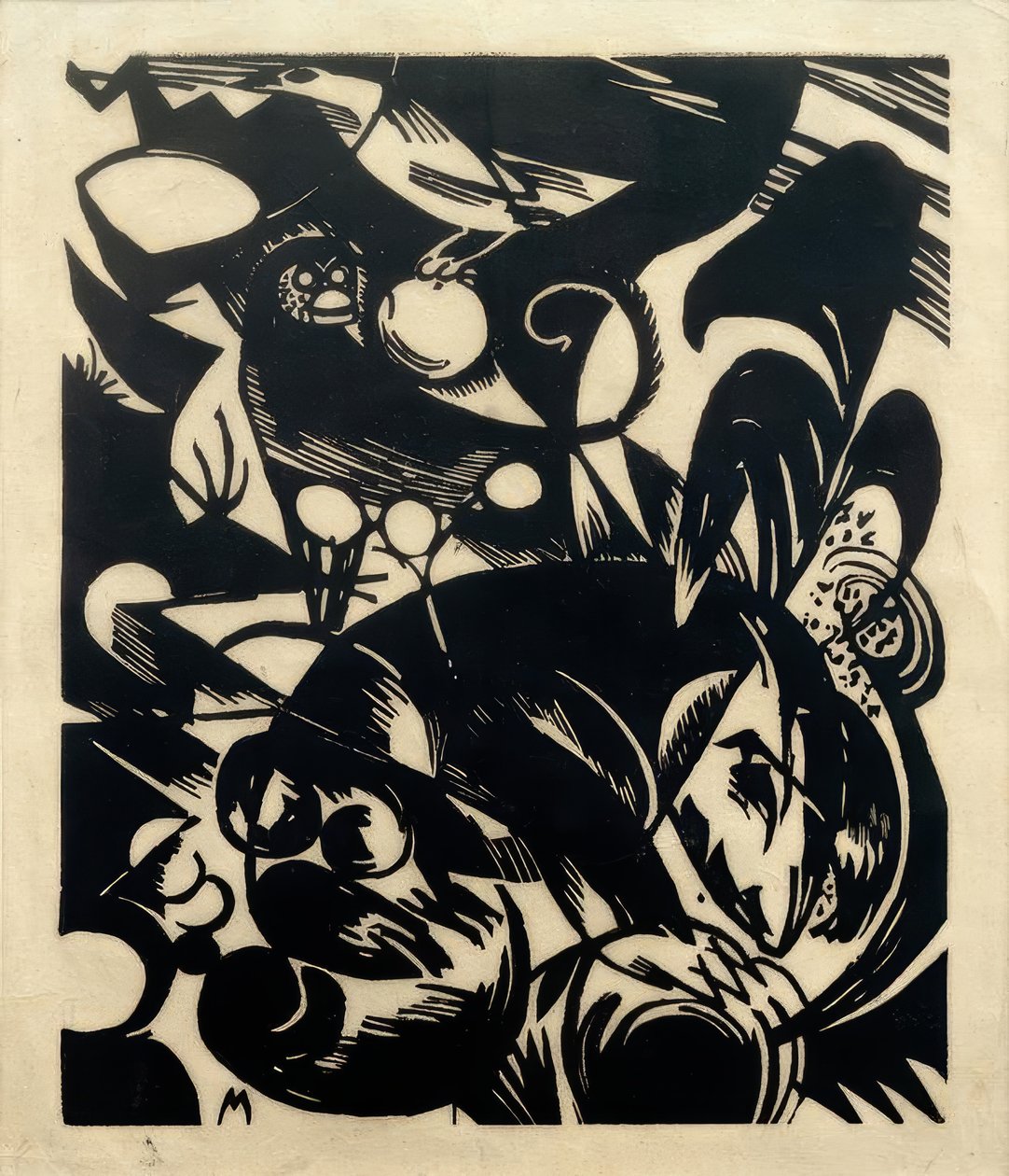 Creation Story I (Pavián) od Franz Marc