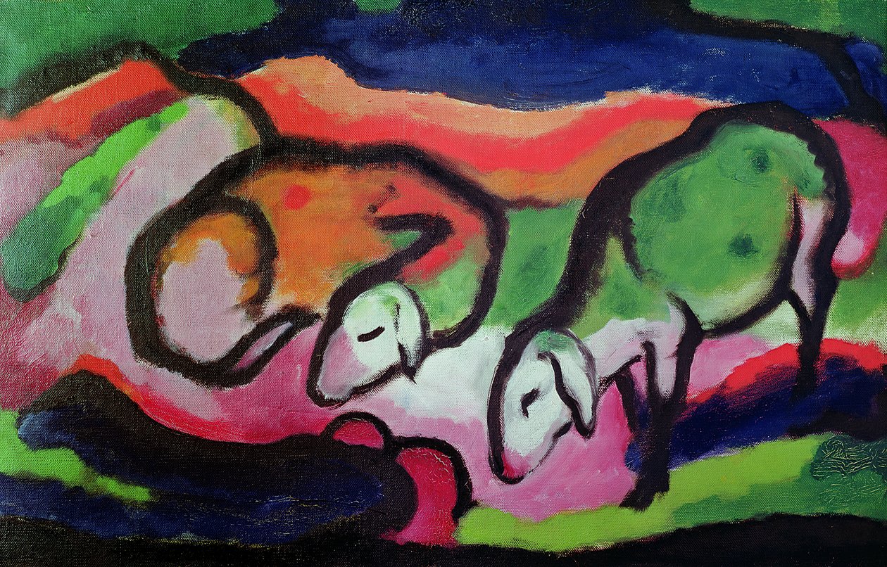 Ovce, 1912 od Franz Marc