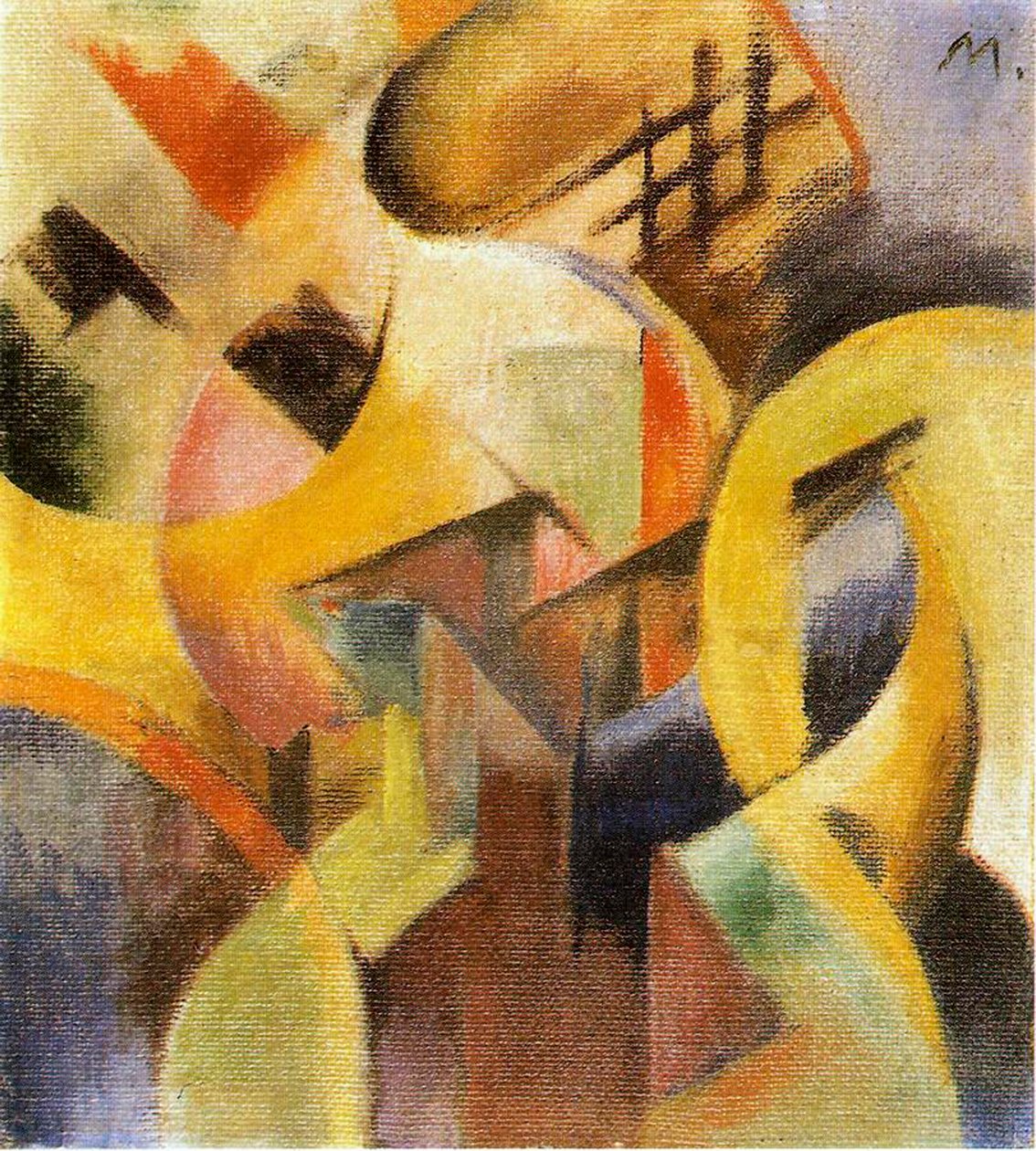 Malá skladba I, 1913 od Franz Marc