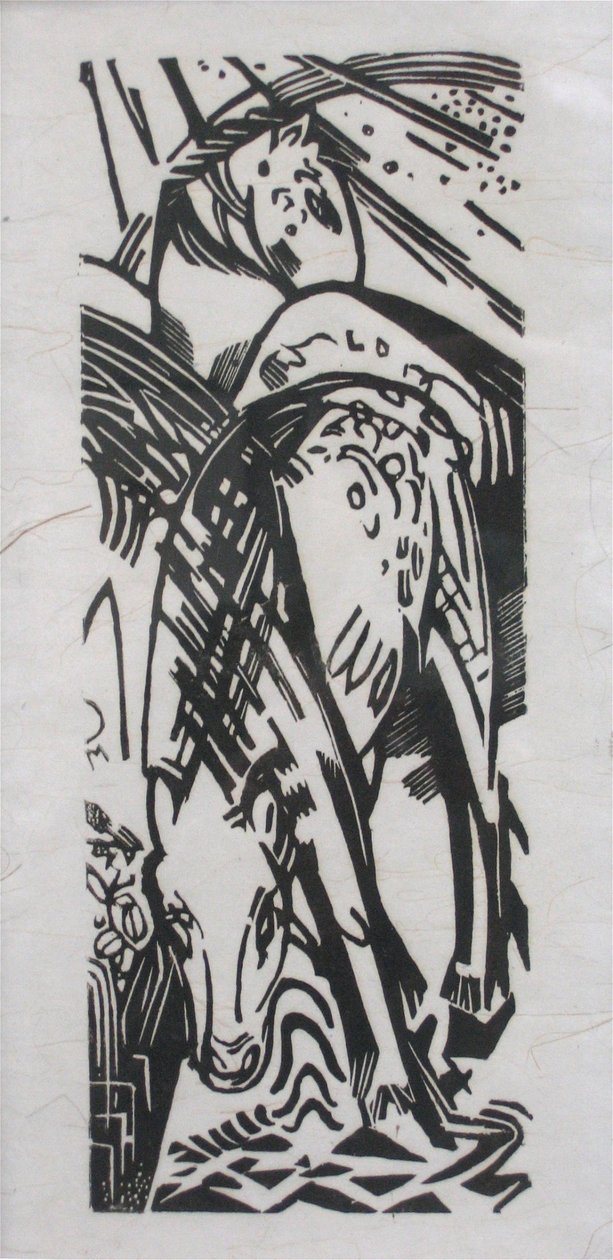 Pijící kůň od Franz Marc