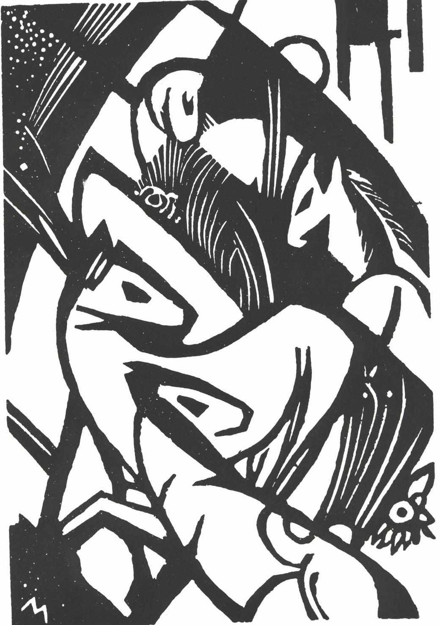 Divoký kůň od Franz Marc