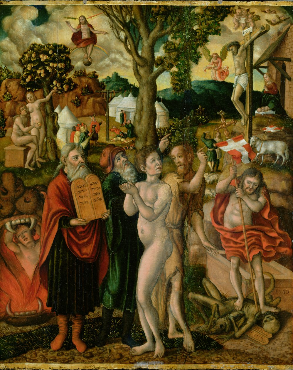 Pád a vykoupení, 1540 od Franz Timmermann