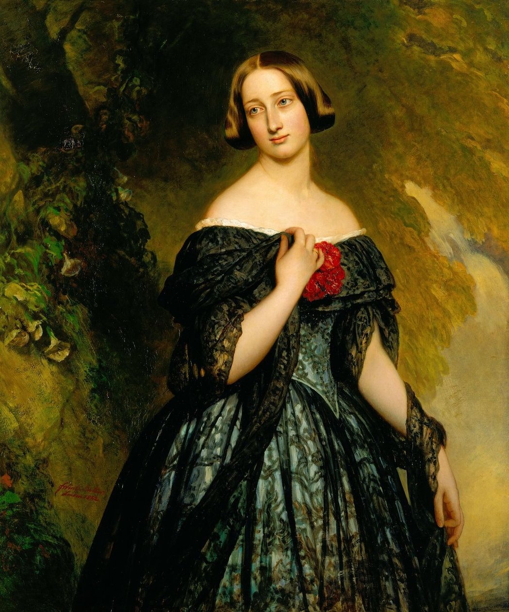 Alexandrina vévodkyně Saxe Coburg od Franz Xaver Winterhalter