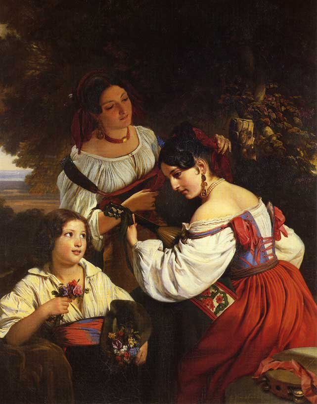 Italská žánrová scéna od Franz Xaver Winterhalter