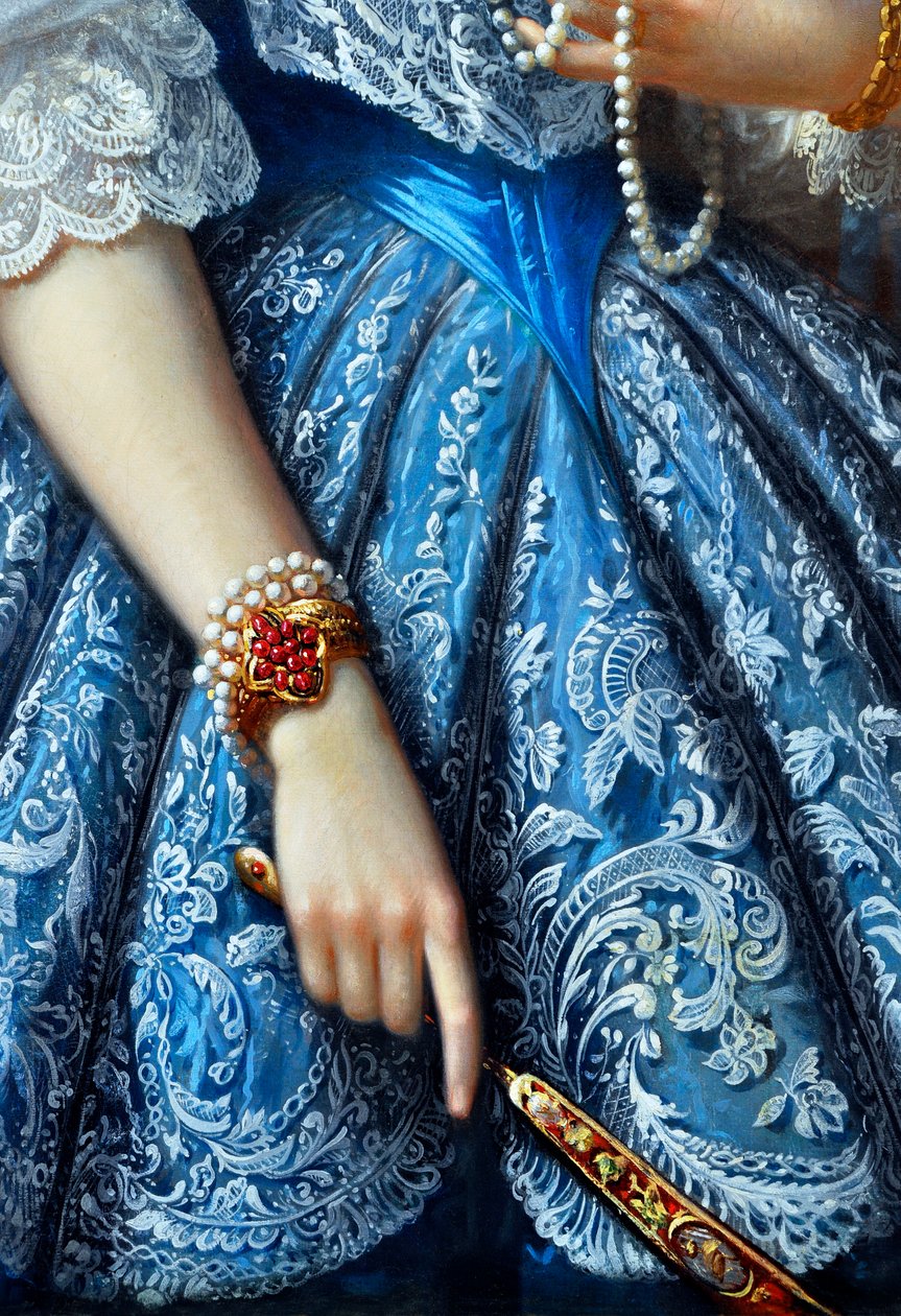 Portrét ženy (detail) (viz 164366, 164367, 164368) od Franz Xaver Winterhalter